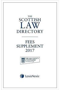 The Scottish Law Directory: The White Book Fees Supplement 2017