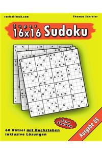 16x16 Super-Sudoku mit Buchstaben 05