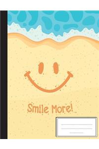 Emoji Smile More Sand Beach