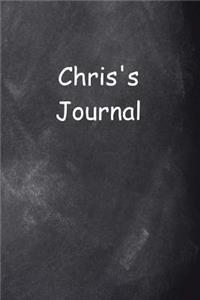 Chris Personalized Name Journal Custom Name Gift Idea Chris