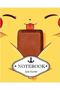Pika Icecream Notebook / Journal: Pocket Notebook / Journal / Diary - Dot-grid, Graph, Lined, Blank No Lined