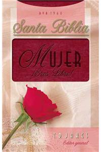 Biblia Mujer !Eres Libre!-Rvr 1960