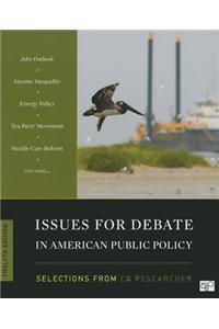 Issues for Debate in American Public Policy