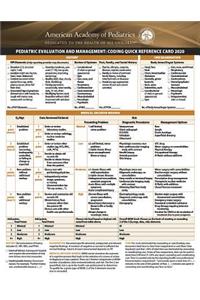 Pediatric Evaluation and Management: Coding Quick Reference Card 2020