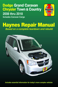 Dodge Grand Caravan & Chrysler Town & Country (08-18) (Including Caravan Cargo) Haynes Repair Manual