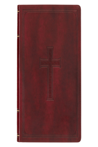 KJV Holy Bible, Thinline Large Print Faux Leather Red Letter Edition - Thumb Index & Ribbon Marker, King James Version, Burgundy
