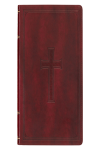 KJV Holy Bible, Thinline Large Print Faux Leather Red Letter Edition - Thumb Index & Ribbon Marker, King James Version, Burgundy