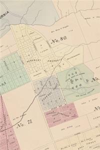 Berkeley Vintage Map Field Journal Notebook, 50 pages/25 sheets, 4x6