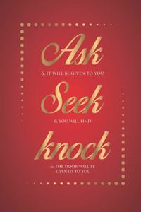 Ask Seek Knock Wirebound Notebook