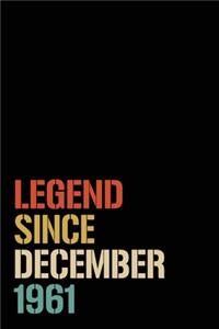 Legend Since December 1961