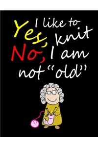 Yes, I Like to Knit. No, I am Not 