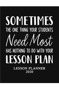 Lesson Planner 2020