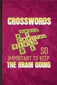 Crosswords So Important to Keep the Brain Going