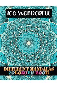 100 Wonderful Different Mandalas Coloring Book