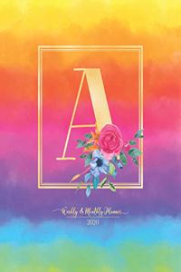 Weekly & Monthly Planner 2020 A