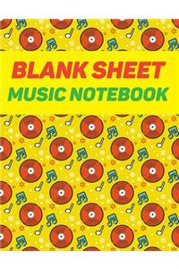 Blank Sheet Music Notebook