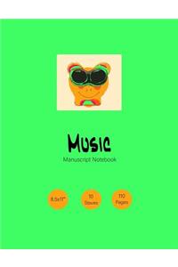 Music Manuscript Notebook