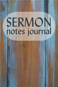 Sermon Notes Journal