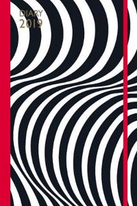 Lulu Guinness: A5 2019 Optical Stripe Diary