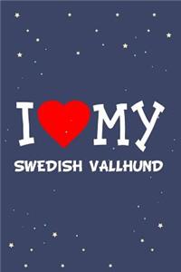 I Love My Swedish Vallhund Dog Breed Journal Notebook