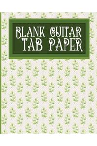 Blank Guitar Tab Paper