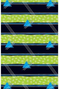 Bullet Journal Abstract Pattern Blue Triangles