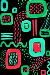 Bullet Journal Notebook Colorful Abstract Pattern 4