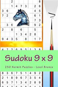 Sudoku 9 X 9 - 250 Hermit Puzzles - Level Bronze