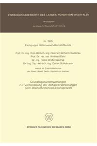 Grundlagenuntersuchungen Zur Verhinderung Der Anbackerscheinungen Beim Drehrohrofenreduktionsprozeß