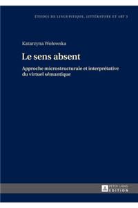 Le Sens Absent