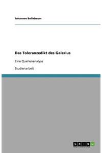 Das Toleranzedikt des Galerius