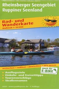 Rheinsberger Seengebiet - Ruppiner Seenland, cycling and hiking map 1:50,000