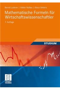 MATHEMATISCHE FORMELN F  R WIRTSCHAFTSW