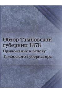 Обзор Тамбовской губернии 1878