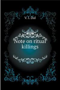 Note on Ritual Killings