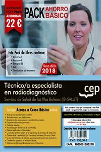 PACK AHORRO BASICO. Tecnico/a especialista en radiodiagnostico. Servicio de Salud de las Illes Balears (IB-SALUT). (Incluye Temarios I, II, III, Test, Simulacros de Examen)