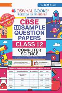 Oswaal CBSE Sample Question Papers Class 12 Computer Science (For 2025 Exam)