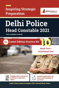 Delhi Police Head Constable 2021 10 Mock Test + 15 Sectional Test