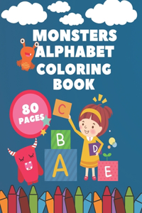 Monsters Alphabet Coloring Book