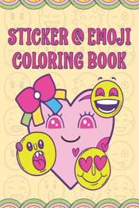 Sticker & Emoji Coloring Book