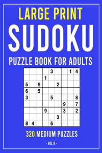 Large Print Sudoku Puzzle Book for Adults