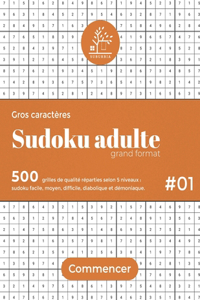 Sudoku adulte grand format 500 grilles
