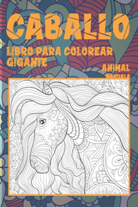 Libro Para Colorear Gigante - Mandala - Animal - Caballo