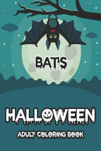 Bats Halloween Adult coloring book