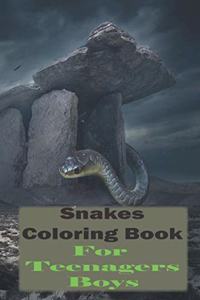 Snakes coloring book for teenagers boys: Stress Relief Coloring Book, Realistic SNAKES for Coloring Stress Relieving - Illustrated Drawings and Artwork to Inspire ...boys And Adults (Snake 