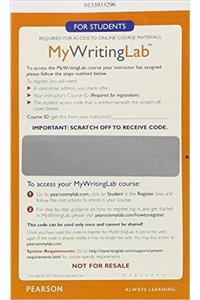 Mylab Writing Generic Without Pearson Etext -- Glue-In Access Card