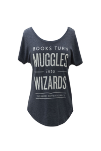 Books Turn Muggles Into Wizards Women's Relaxed Fit T-Shirt Small