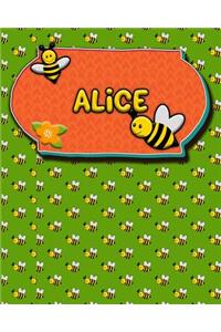 Handwriting Practice 120 Page Honey Bee Book Alice