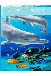 Dolphins Coloring Book For Kids