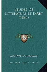 Etudes de Litterature Et D'Art (1895)